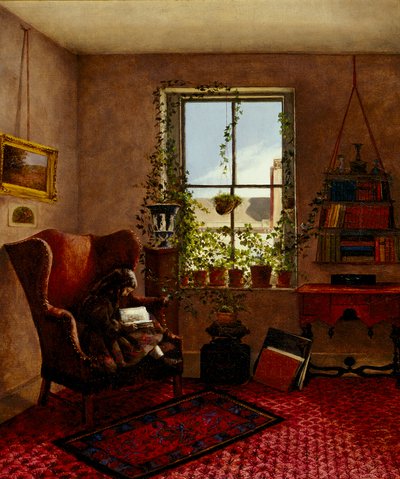 Laura Brown in a Wing Chair by Fidelia Bridges