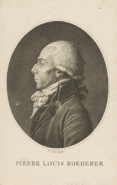 Portrait of Pierre-Louis Roederer 1754-1835 by Fiessinger
