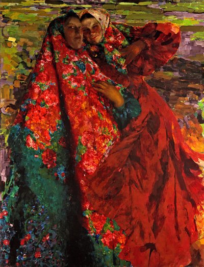 Peasant Women by Filipp Andreevic Maljavin
