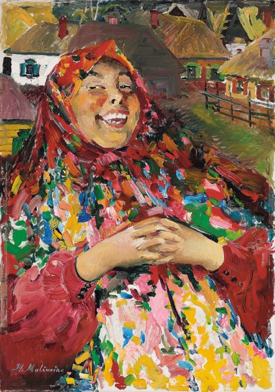 The Laughing Peasant by Filipp Andreevich Maliavin