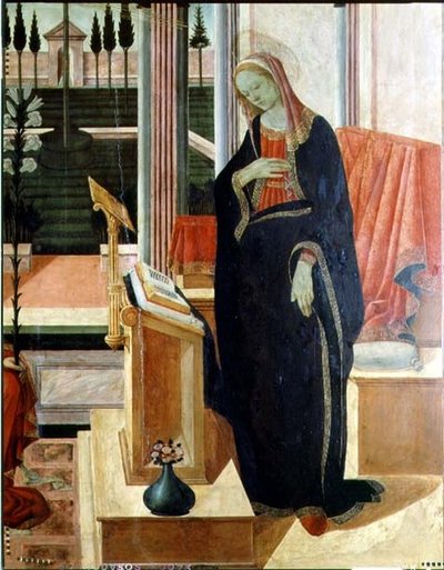 Annunciation (detail) by Filippino Lippi