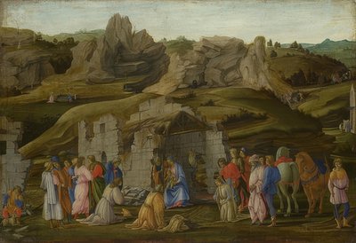 The Adoration of the Kings. Around 1480 by Filippino Lippi