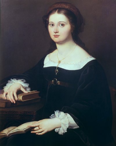 Portrait of Costanza Perticari Monti by Filippo Agricola