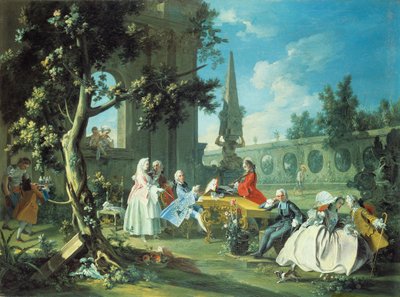 Concert in a Garden, c.1750 by Filippo Falciatore