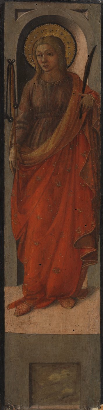 Female Saint with a Flail by Fra Filippo Lippi