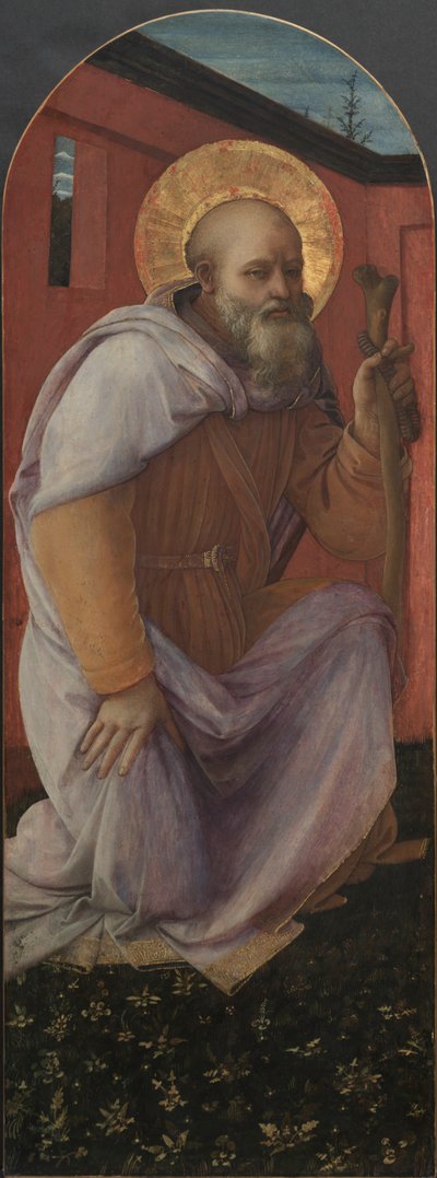 Panel from a Triptych: St. Anthony Abbot by Filippo Lippi