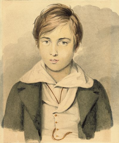 A Portrait of William Michael Rossetti by Filippo Pistrucci