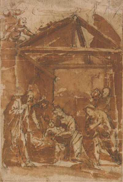 Adoration of the Shepherds by Filippo Tarchiani
