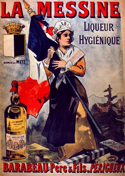 La Messine Liqueur Hygienique Advertisement by Firmin Bouisset