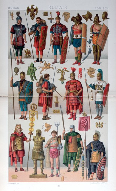 Roman Military and Gladiatorial Costume by Firmin Didot