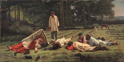 Rest at the Hay Harvest, 1887 by Firs Sergeevich Zhuravlev