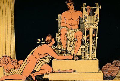 Orestes Suppliant to Apollo by Flaxman