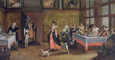Masked Guests by Flemish School