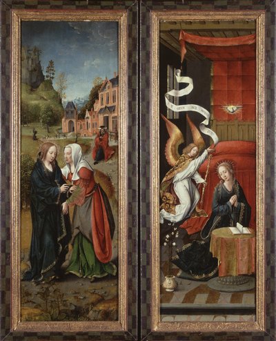 The Visitation and Annunciation by Flemish School