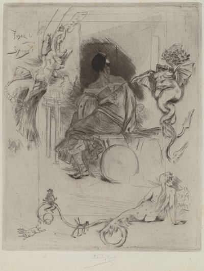 The Last Maja by Félicien Rops