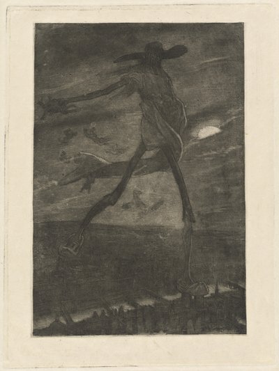 Satan Sowing Tare by Félicien Rops