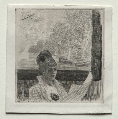 Young Woman by Félicien Rops
