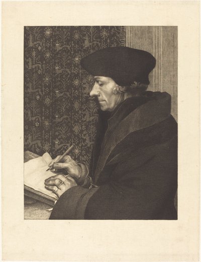 Erasmus by Félix Bracquemond after Hans Holbein the Younger