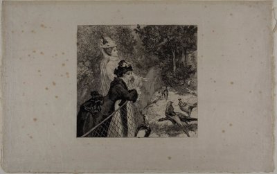 At the Zoological Gardens, Second Plate by Félix Henri Bracquemond