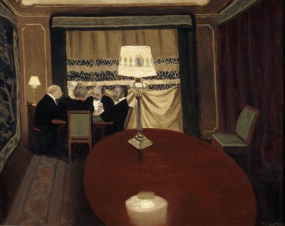 The Poker Game by Felix Edouard Vallotton