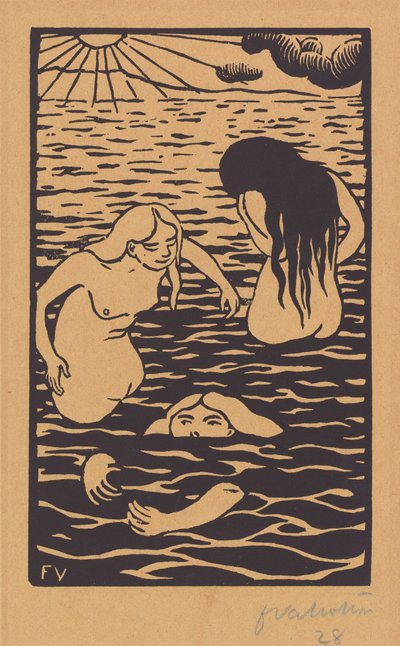 Three Bathers by Félix Vallotton