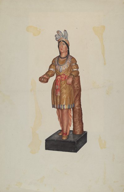 Cigar Store Indian by Flora Merchant