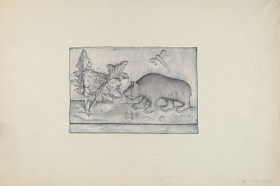 Relief Panel of Bear by Flora Merchant