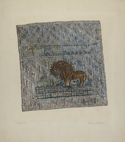 Quilt Block: "Audax et Fides" by Florence Truelson