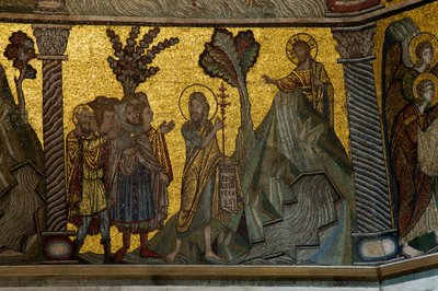 John the Baptist Proclaims Christ by Florentine School
