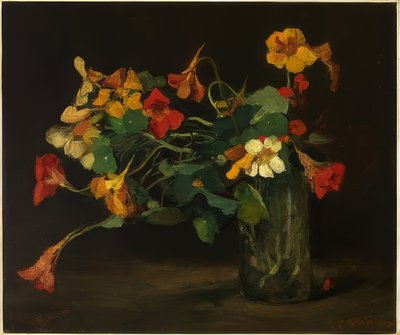 Flower Still Life with Nasturtiums by Floris Arntzenius
