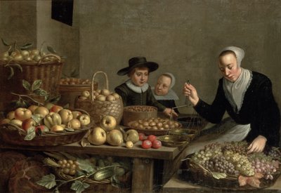 Fruit Stall by Floris Gerritsz van Schooten