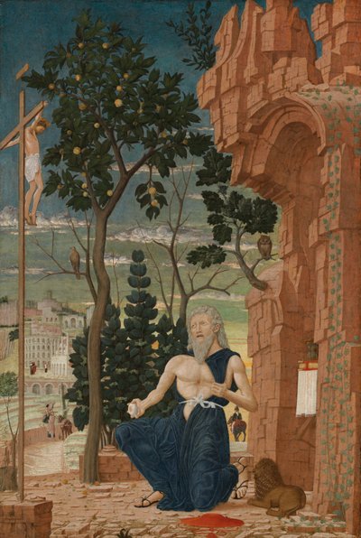 Saint Jerome in the Wilderness by Follower of Andrea Mantegna