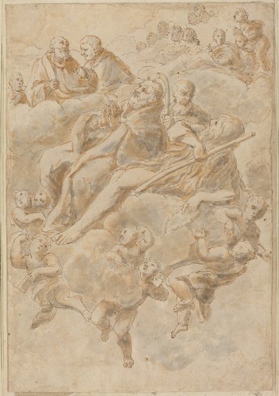 Ecstasy of a Saint by Follower of Giovanni Lanfranco
