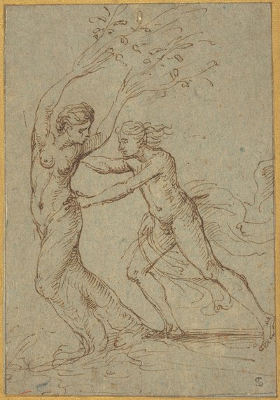 Apollo and Daphne by Follower of Giulio Romano