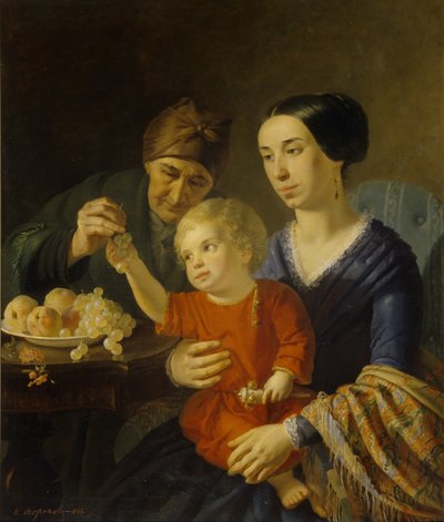 Family Portrait by Foma Gavrilovich Toropov