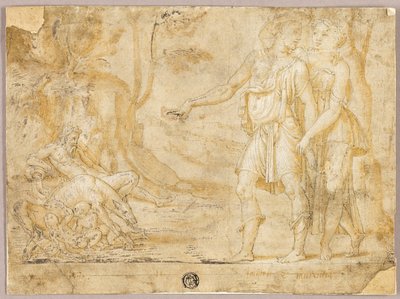 Faustulus and Merentia Discover Romulus and Remus by Fontainebleau School