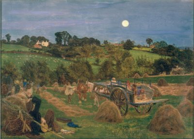 The Hayfield by Ford Madox Brown