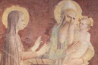 The Presentation in the Temple (detail) by Fra Angelico