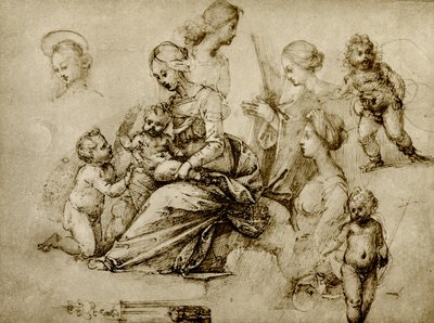 Study on a Madonna by Fra Bartolomeo
