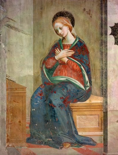 Annunciation (detail) by Fra da Pistoia Paolino