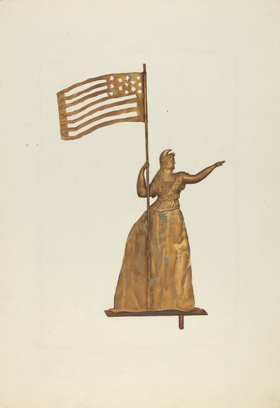 Gilt Weather Vane by Frances Cohen
