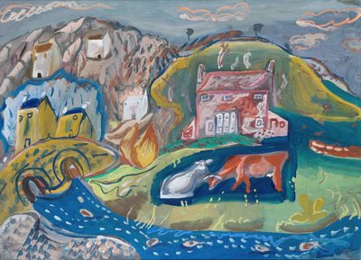 Solva, Fishing Village in Pembrokeshire by Frances Hodgkins