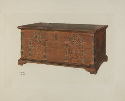 Pa. German Dower Chest by Frances Lichten