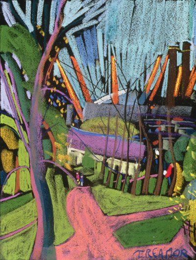 Millennium Dome from Greenwich Park by Frances Treanor