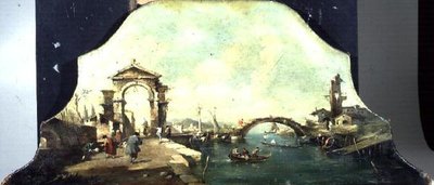 Capriccio Venetian Harbour View by Francesco (after) Guardi