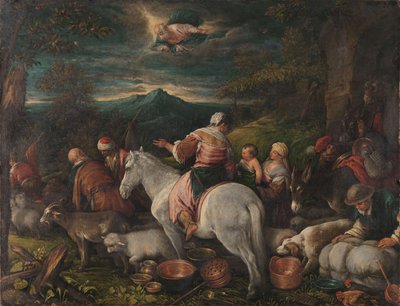 Abraham Leaves Haran by Francesco (attr. to) Bassano