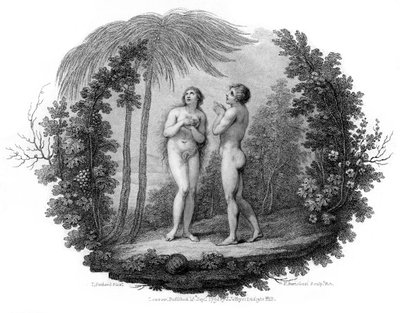 Adam and Eve by Francesco Bartolozzi