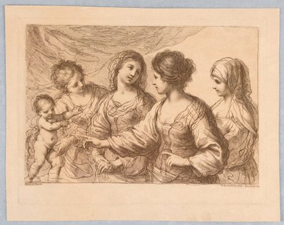 Four Women with a Boy by Francesco Bartolozzi
