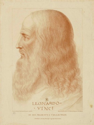 Leonardo da Vinci, 1795 by Francesco Bartolozzi