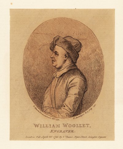 Portrait of William Woollet by Francesco Bartolozzi